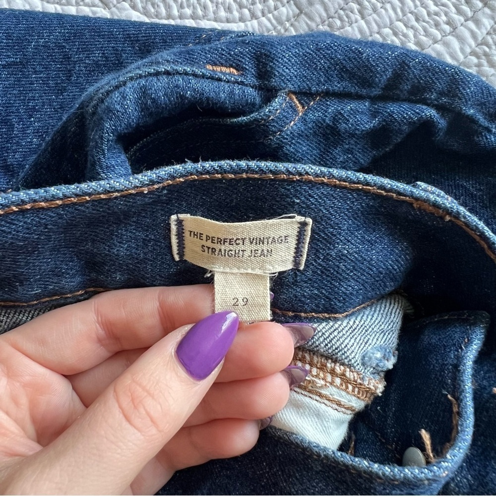 Madewell - The Perfect Vintage Straight Jean in Greenhaven Wash: Seamed Version - Picture 7 of 13